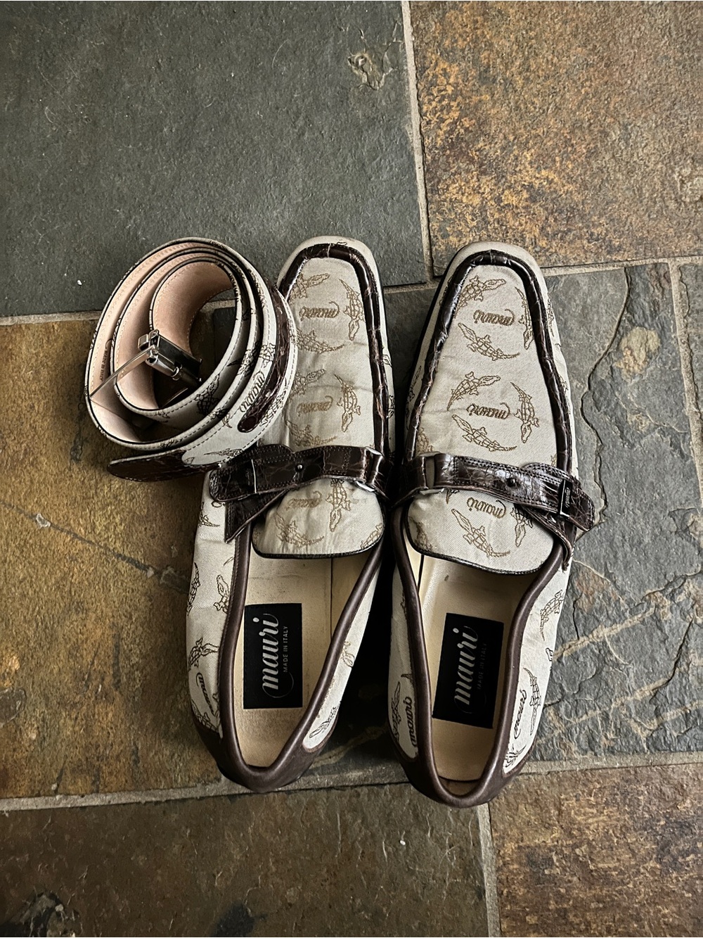 Mauri Logo Loafers Tan/Brown